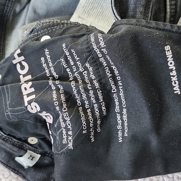 Men's dark grey Slim Glenn Jack & Jones jeans with button closure, 29x32 - Picture 8 of 11